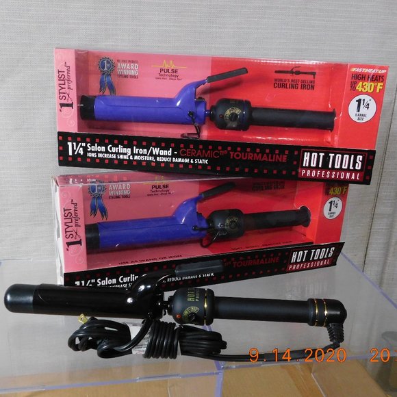 HOT TOOLS PRO CERAMIC 1 1/4" SALON CURLING IRON - Picture 1 of 10